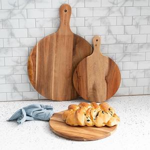 Look at these 😲 ‼️ Introducing our Acacia Round Paddle Wooden Boards. 

The versatile must have for your kitchen and dining needs. 

Ideal for serving, slicing, cutting, displaying charcuterie, each board is carefully crafted and coated with food grade plant oil, ensuring safety and durability. 

Remember to hand wash gently and avoid the dishwasher to maintain its integrity. For enduring beauty, occasional varnishing with vegetable oil is recommended.

Sold in a set of 3. 

Sizes Included:
36cmLx26cmWx1.5cmH
44cmLx32cmWx1.5cmH
52.6cmLx38cmWx1.5cmH

SKU:7031013BR
.
.
#kochandco #kochinspo #woodenchoppingboard