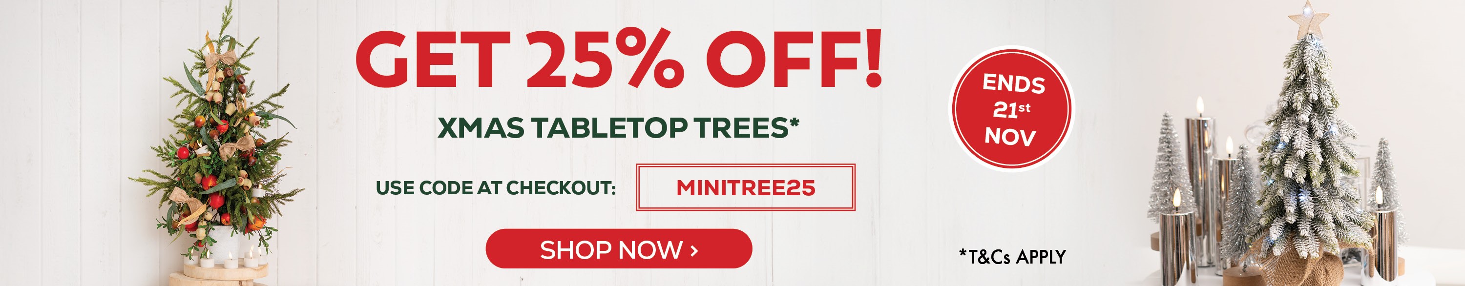 Tabletop Tree Web Banner