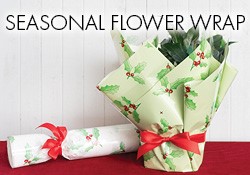 xmas flower wrap florist