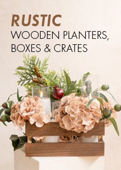 xmas wooden planter