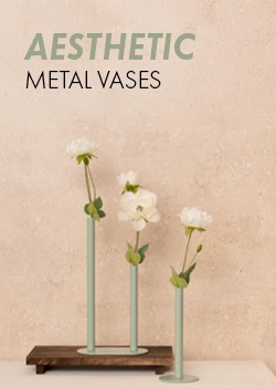 metal vases