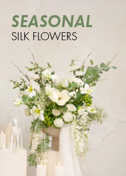 xmas silk flowers 