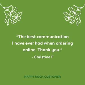 If there is anything we can do to help, please reach out to us on the phone at 1300 555 624 or via email at info@koch.com.au.
.
.
.
#kochandco #review #reviews #customerreview #customerreviews #happycustomer #happycustomerhappyus #customerservice #sharethelove