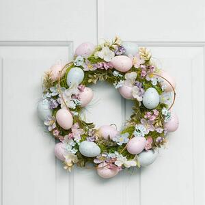 Celebrate Easter with this charming Decorative Blue Easter Egg Wreath, beautifully adorned with pastel eggs and delicate blossoms. Perfect for brightening your door or wall, its vibrant mix of colours and textures brings a fresh, festive touch to your home. 

This wreath measures 33cm in diameter and is sold individually.

SKU: 6931281BL
.
.
.
.
.
.
#kochandco #kochinspo #easterwreath #eastertablescape #eastertabledecor #easterdecor