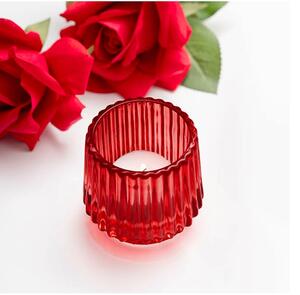 This Glass Craft Ripple Votive Candle Holder in Red is a tinted vessel well-suited to the creation of ambient light in your space. Suitable for use with votive and tealight candles, as well as candle sand wax, this range offers a vibrant alternative to colourless glass vessels ♥️

Use these votive candle holders to celebrate the Lunar New Year, Valentine’s Day, Christmas, and other special occasions. Whether used en masse at an event, or for a cosy dinner for two, these votive candle holders make it easy to set the mood.

Sold individually, this candle holder measures 7cm in diameter and 6.8cm high. Internal measurements are 5cmD x 6cmH. This holder can accomodate 51090012 and 51090013. It can contain up to 101ml.

SKU: 5101096
.
.
.
.
.
.
#kochandco #kochinspo #redcandleholder #candlevotives #votives #valentinetablescape #valentinetabledecor #eventplanner