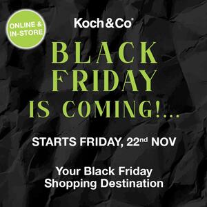 🖤💚 𝐁𝐋𝐀𝐂𝐊 𝐅𝐑𝐈𝐃𝐀𝐘 𝐈𝐒 𝐂𝐎𝐌𝐈𝐍𝐆! 💚🖤

Get ready, Koch & Co is your Black Friday Shopping Destination!

Sales start Friday 22nd November, online and in-store at our Auburn, NSW Superstore.

In the meantime, shop our Black Friday Early Bird deals online via the link in our bio. 
.
.
.
#koch #kochandco #blackfriday #blackfriday2024 #bf #blackfridayaustralia #blackfridaysale #blackfridaysales #blackfridaydeals #sale #discount