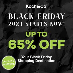 🖤💚 𝐁𝐋𝐀𝐂𝐊 𝐅𝐑𝐈𝐃𝐀𝐘 𝟐𝟎𝟐𝟒 𝐒𝐓𝐀𝐑𝐓𝐒 𝐍𝐎𝐖! 💚🖤

Save up to 65% OFF on over 1000 products! 

Koch & Co is your Black Friday shopping destination with week-long savings online and in-store at our Auburn, NSW Superstore (Superstore closed Sunday 24th). 

Shop the sale in-store and online now via the link in our bio.
.
.
.
#koch #kochandco #blackfriday #blackfriday2024 #bf #blackfridayaustralia #blackfridaysale #blackfridaysales #blackfridaydeals #sale #discount