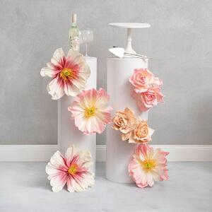 These Large Lina Crepe Paper Rose Head Stems in Nude & Pink add a sophisticated touch to any floral arrangement. The delicate petals, crafted from paper, create a refined and elegant look, making it the perfect statement piece for bouquets, vases, or centrepieces. The petals are made from crepe paper. 

With a flower head measuring 24cm in diameter and a stem height of 66cm, this rose is sold individually.

Also featured are the large Heirloom Paper Rose Stems in a stunning Soft Pink and Cream Hot Pink bringing a bold elegance to any floral display. These flowers are made from crepe paper and have wire on the petals for easy manipulation. They provide a striking focal point for bouquets, vases, or centrepieces, providing a timeless and vibrant appeal to your florals. 

With a flower head measuring 37cm in diameter and a stem height of 80cm, this flower is sold individually.

SKU: 47115016NU, 47115016PK and 47115017PK, 47115017CR
.
.
.
.
.
.
#kochandco #kochinspo #artificialflowers #artificialflowerarrangement #eventdecor