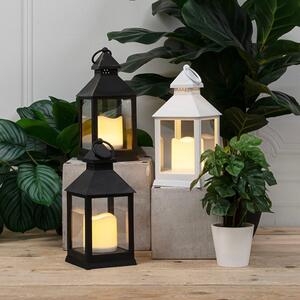 Add some charm to your home decor or alfresco area with this Black or White Vintage Style Trueflame™ LED Lantern. Each lantern comes with a built-in LED pillar candle that gives off a soft yellow glow and a flickering effect when turned on. It can be used for outdoor events, wedding centrepieces, or to decorate your home during the Christmas season.

Each lantern has a sturdy ring at the top, allowing it to be easily carried or hung in place. It is made out of plastic with glass windows and requires 3 x AAA batteries to work (batteries not included).

Product measurements: Lantern including ring - 27cmH Lantern excluding ring - 24cmH Lantern base - 10cmW

SKU: 5110319BK & WH

.
.
#kochandco #kochinspo #lanternlove #lanterns #lanterndecoration #homedecor #outdoorlighting #alfrescoideas