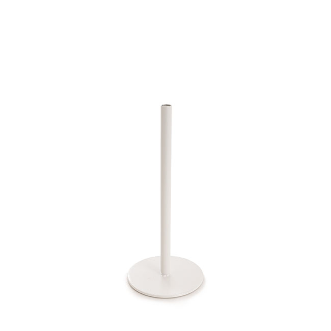 Single Metal Tube Vase White (8cmDx18cmH)