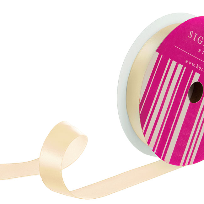 25mm Single Face White Velvet Ribbon for Handmade Gift Bouquet