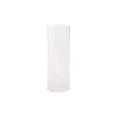 Pillar Candle Holders - Glass Hurricane Event Candle Sleeve Clear (10.5Dx30cmH)