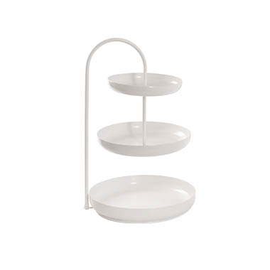 Gift Wedding - Cake Stands - Sally Cake Stand 3 Tier White (45cmH)