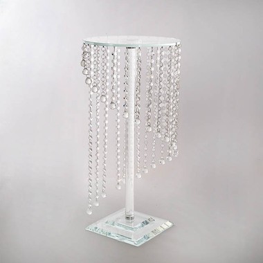 Gift Wedding - Wedding Centrepieces - Spiral Crystal Centrepiece Stand Round Clear (62cmH)