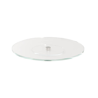 Gift Wedding - Cake Stands - Crystal Lazy Susan Rotating Display Stand Clear (40cmDx3cmH)