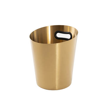 Ice Buckets - Stainless Steel Ice Bucket w Handle 5L Gold(18x13.5x21.5cmH)