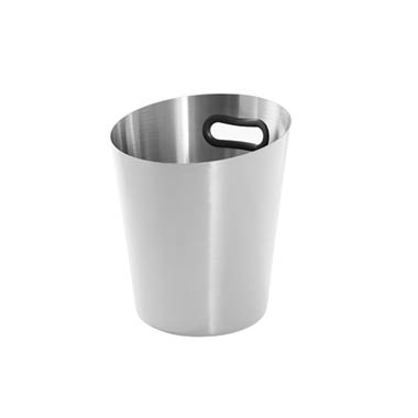 Ice Buckets - Stainless Steel Ice Bucket w Handle 5L Silver (18x13.5x21.5)