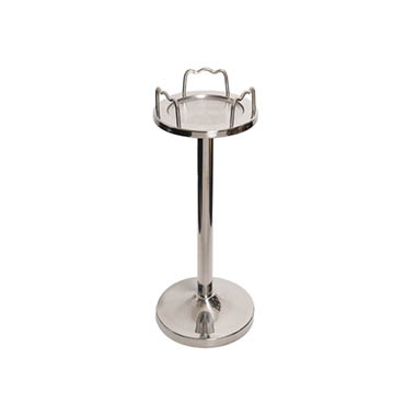 Ice Buckets - Stainless Steel Ice Bucket Stand Silver (22.5cmDx62.5cmH)