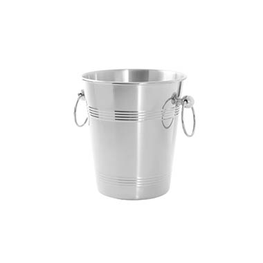 Ice Buckets - Stainless Steel Champagne Ice Bucket 5L Silver (22.5cmH)