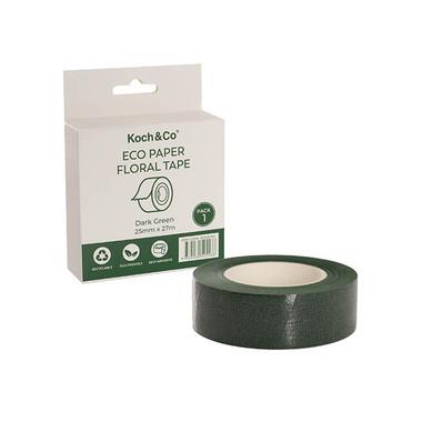 FA AD - Floral Tape - ECO Paper Parafilm Floral Tape Double Width D Green 25mmx27m