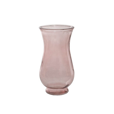 C Glass Vases - Recycled Style Glass Vases - Glass Country Sabrina Vase Blush Pink (12Dx22.5cmH)