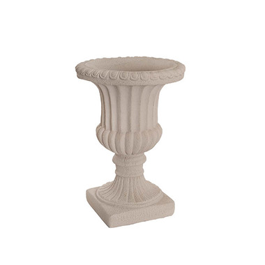 Gift U&P - Fibreglass Urns - Grecian Fibreglass Urn Limestone Nude (36cmDx50cmH)