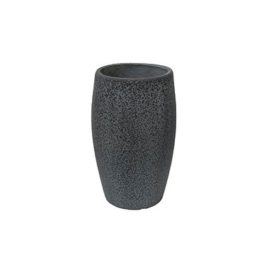 Gift U&P - Fibreglass Urns - Fibreclay Round Planter Pot Dark Grey (26x42cmH)