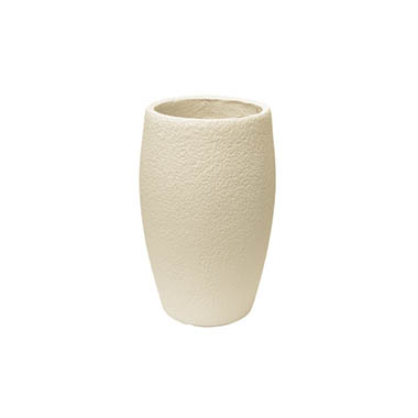 Gift U&P - Fibreglass Urns - Fibreglass Round Planter Pot Matte Nude (26x42cmH)