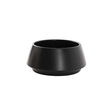 Ceramics Pots - Pots for Plant - Ceramic Modern Arrowed Pot Matte Black (22.3Dx10cmH)