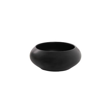 Ceramics Pots - Pots for Plant - Ceramic Modern Bowl Small Matte Black (15.5Dx6.5cmH)