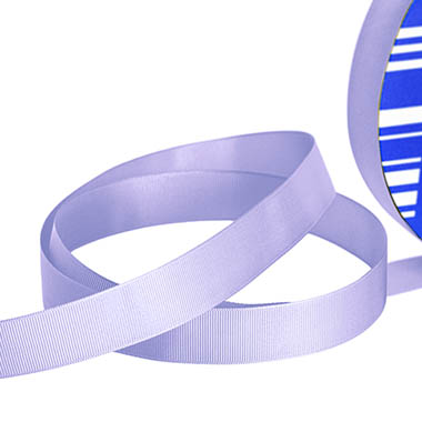 Grosgrain Ribbons - Jumbo Bulk Ribbon Grosgrain Plain Light Purple (25mmx100m)