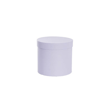 Pack GBox - Hat Boxes - Flower Gift Hat Box Round Lilac (15cmWx13.5cmH)