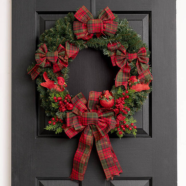 Gift Seasonal - Christmas Wreath - Classic Christmas Pine Wreath Green (60cmD)