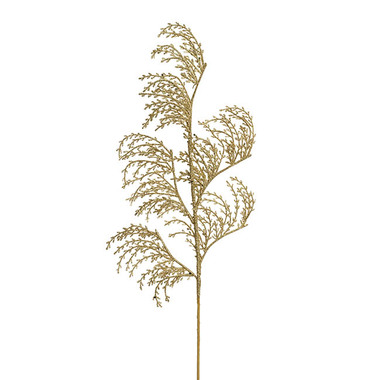 Christmas Flowers & Greenery - Reed Spray Gold (70cmH)