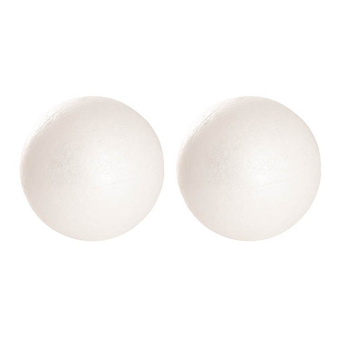 Polystyrene Balls - Polystyrene Ball Large Pack 2 White (15cmD)