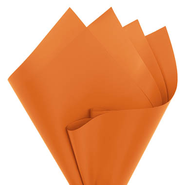 Wrap C 015 - Regal Pearl Wrap Solid - Cello Regal Pro 65mic Pumpkin (50x70cm) Pack 100