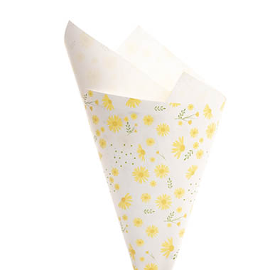 Wrap C 020 - Regal Pearl Wrap Pattern - Cello Regal Pro 65mic Daisy Daze Sunshine Pk100 (50x70cm)