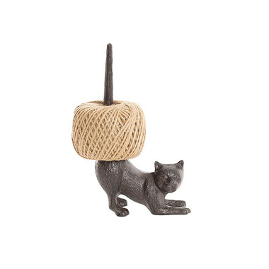 Gift - Premium Gifts & Premium and Corporate - Jute String Ornamental Holder Crouching Cat (12x21cmH)