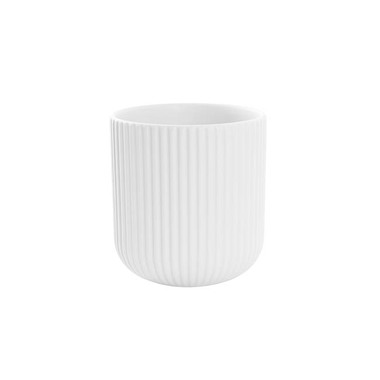 Ceramic Pots - Bondi Ceramics - Trend Ceramic Pots - Ceramic Cyprus Vase Matte White (14DX15cmH)