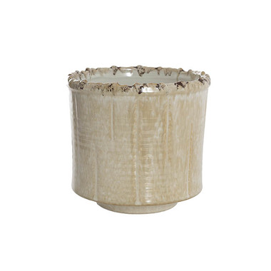 Ceramics Pots - Pots for Plant - Ceramic Melrose Beige Pot (17Dx16cmH)