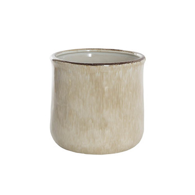 Ceramics Pots - Pots for Plant - Ceramic Remy Beige Pot (17Dx16cmH)