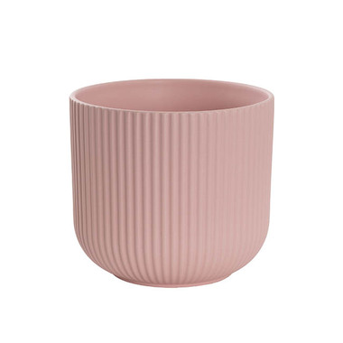 Ceramic Pots - Bondi Ceramics - Trend Ceramic Pots - Ceramic Cyprus Vase Matte Blush Pink (22.5DX20cmH)