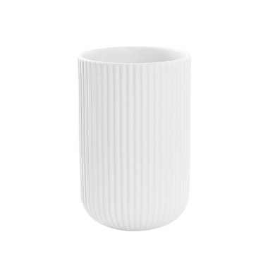 Ceramic Pots - Bondi Ceramics - Trend Ceramic Pots - Ceramic Cyprus Vase Matte White (16DX26cmH)