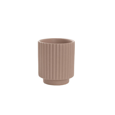 Ceramic Pots - Bondi Ceramics - Trend Ceramic Pots - Ceramic Mykonos Muse Vase Matte Nude (8x8x9cmH)