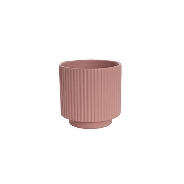 Ceramic Pots - Bondi Ceramics - Trend Ceramic Pots - Ceramic Mykonos Muse Vase Matte Blush Pink (11.5x11.5cmH)