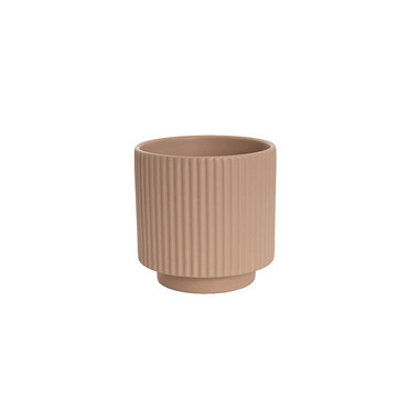 Ceramic Pots - Bondi Ceramics - Trend Ceramic Pots - Ceramic Mykonos Muse Vase Matte Nude (11.5x11.5cmH)