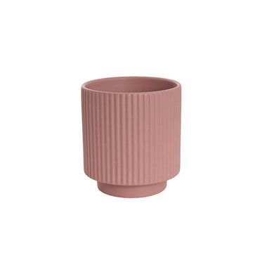 Ceramic Pots - Bondi Ceramics - Trend Ceramic Pots - Ceramic Mykonos Muse Vase Matte Blush Pink (14x14x14cmH)