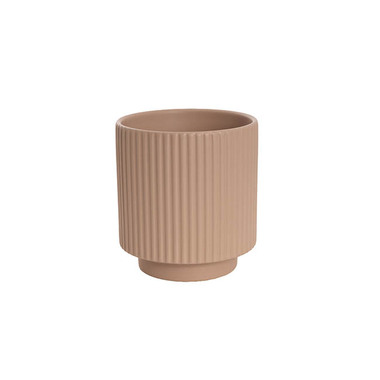 Ceramic Pots - Bondi Ceramics - Trend Ceramic Pots - Ceramic Mykonos Muse Vase Matte Nude (14x14x14cmH)