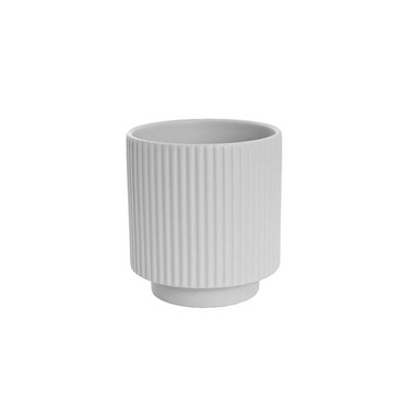 Ceramic Pots - Bondi Ceramics - Trend Ceramic Pots - Ceramic Mykonos Muse Vase Matte White (14x14x14cmH)