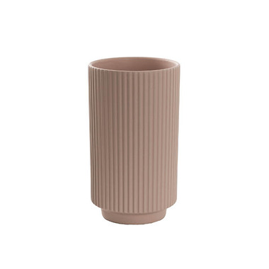 Ceramic Pots - Bondi Ceramics - Trend Ceramic Pots - Ceramic Mykonos Muse Vase Matte Nude (14x14x24cmH)